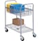 Safco Wire Mail Cart, Steel, 600 lb Load Capacity, 39" W, 38.5" H SAF5236GR - alternate 1